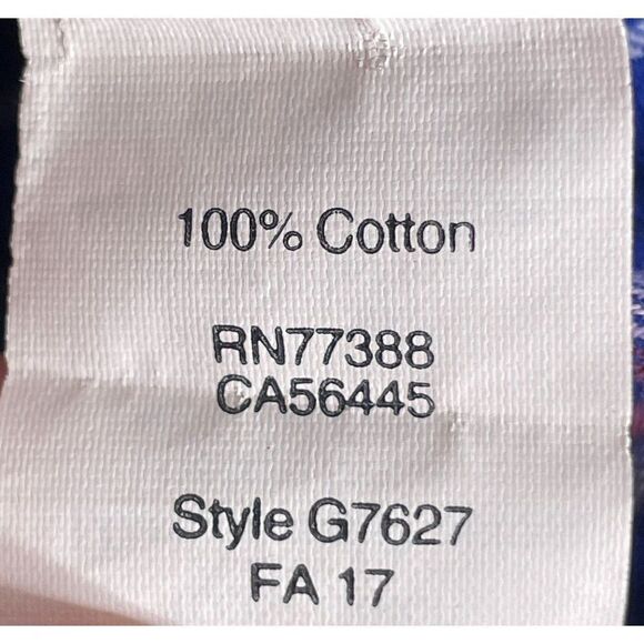 J. Crew Boy Fit Blue Flannel Size Medium - Picture 4 of 5